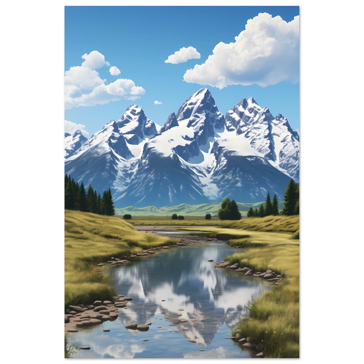 Paper Poster - Grand Teton Meadows