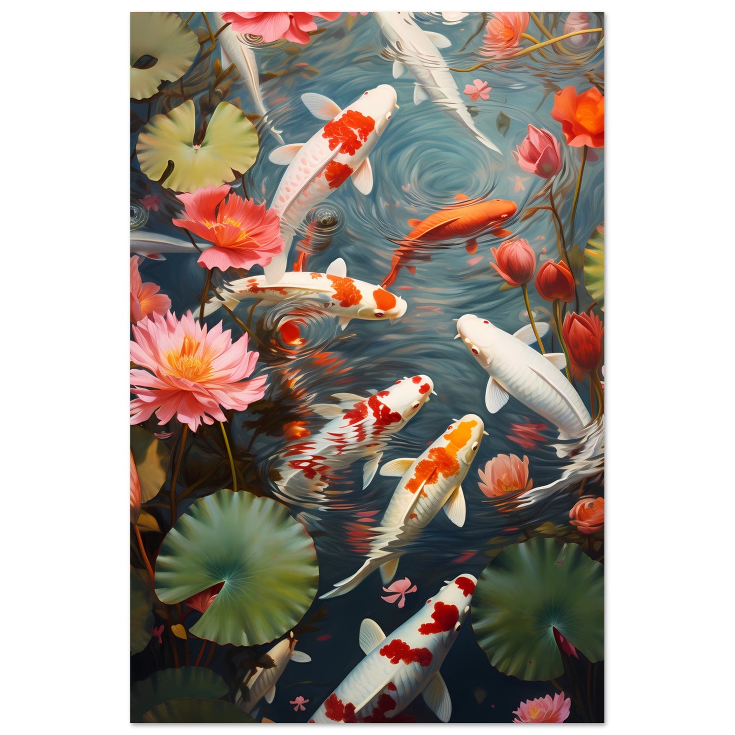 Poster - Serene Pond Koi