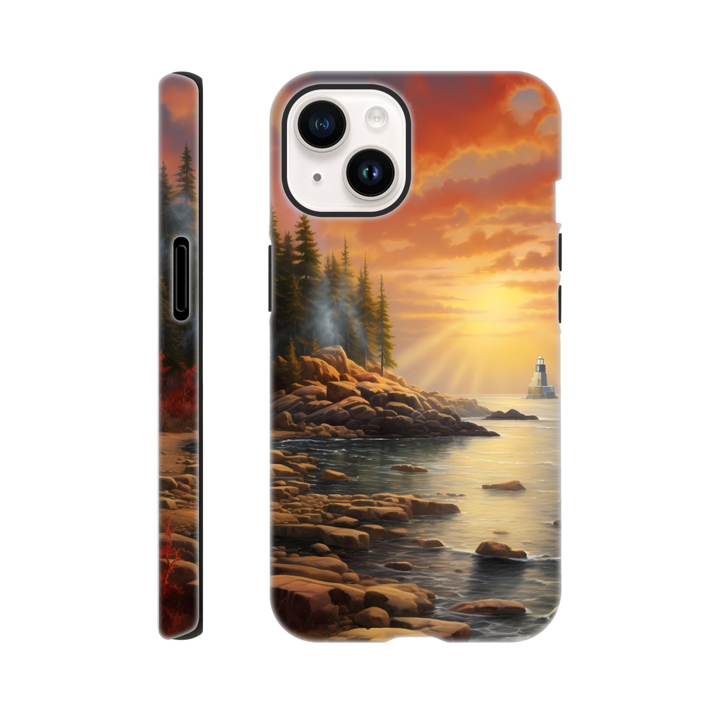 iPhone Case - Acadia Lighthouse Luminance (National Park)