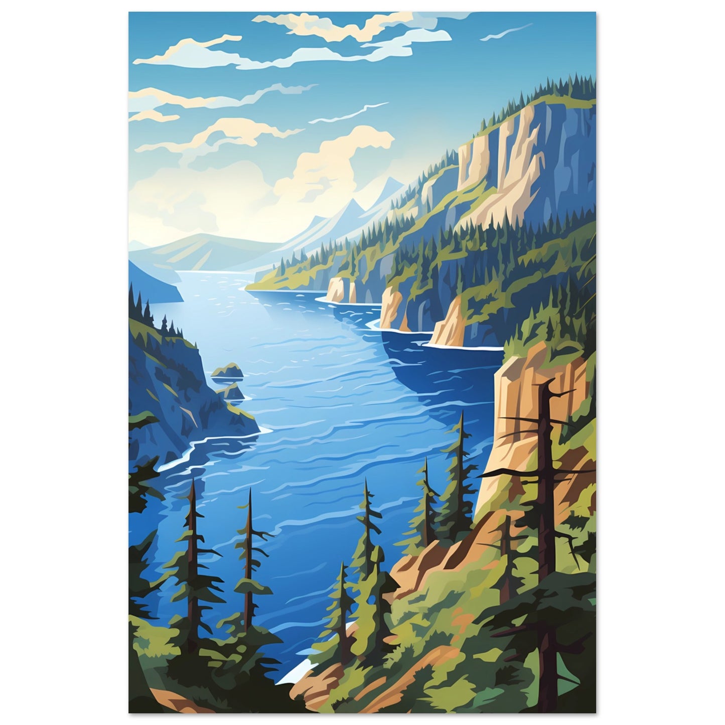 Paper Poster - Crater Lake Oasis