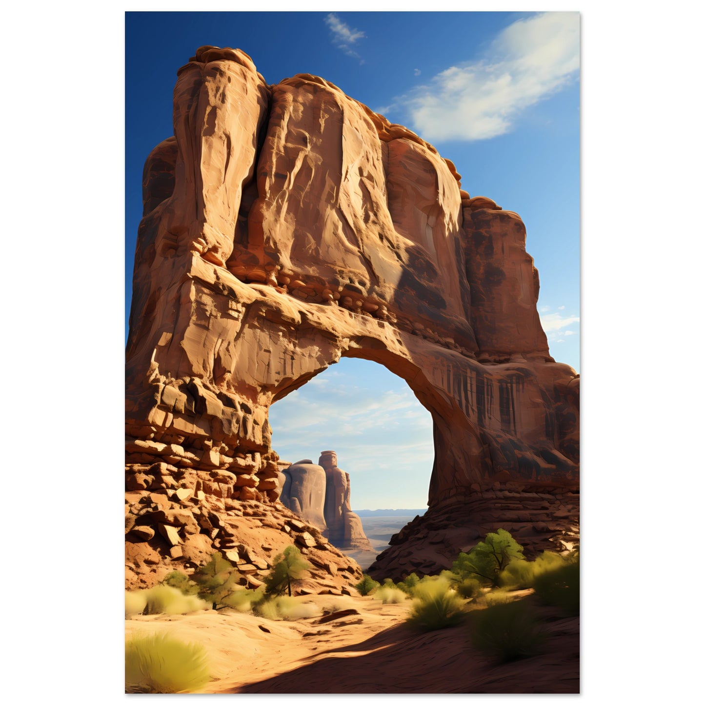 Paper Poster - Majestic Desert Archway