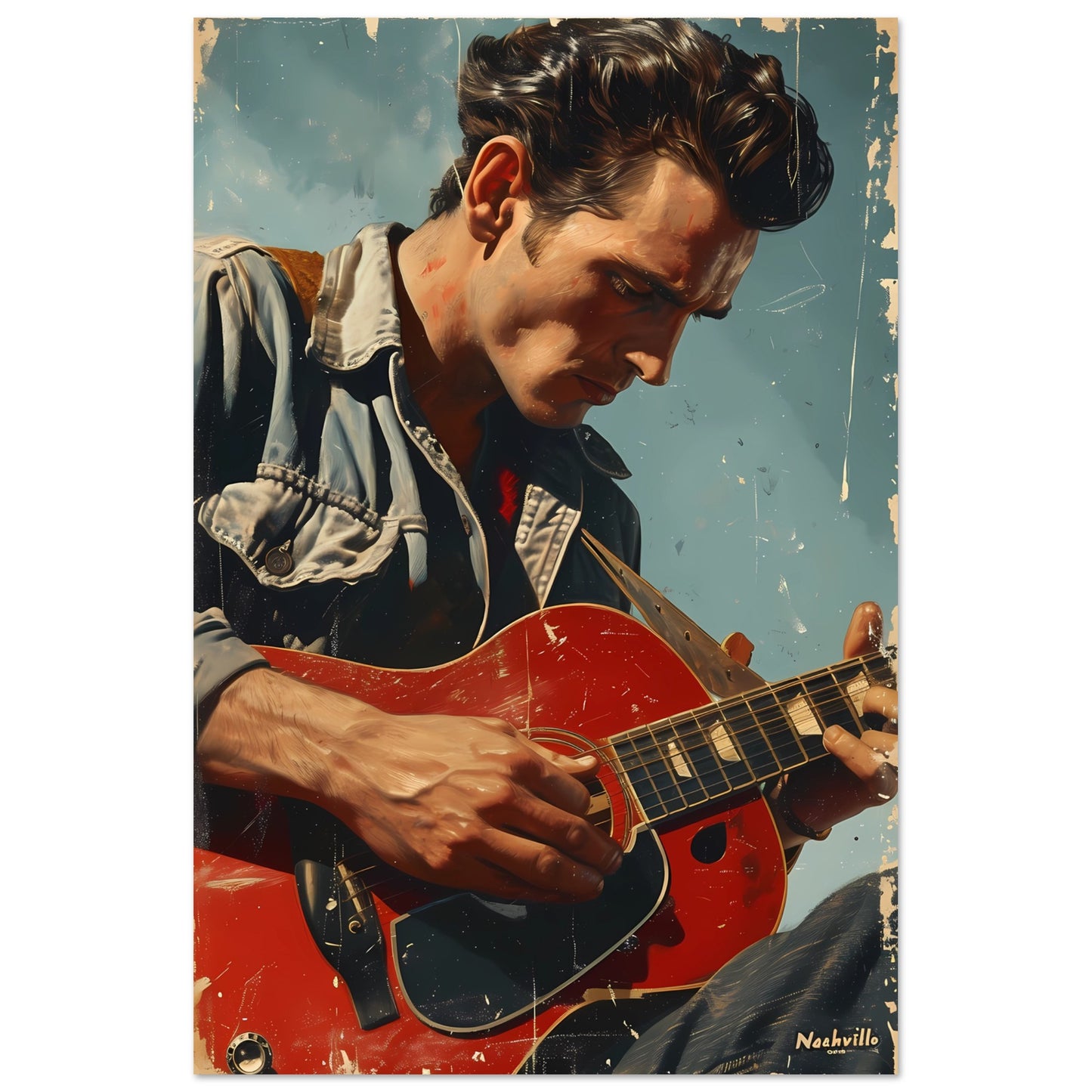 Paper Poster - The Nashville Strummer