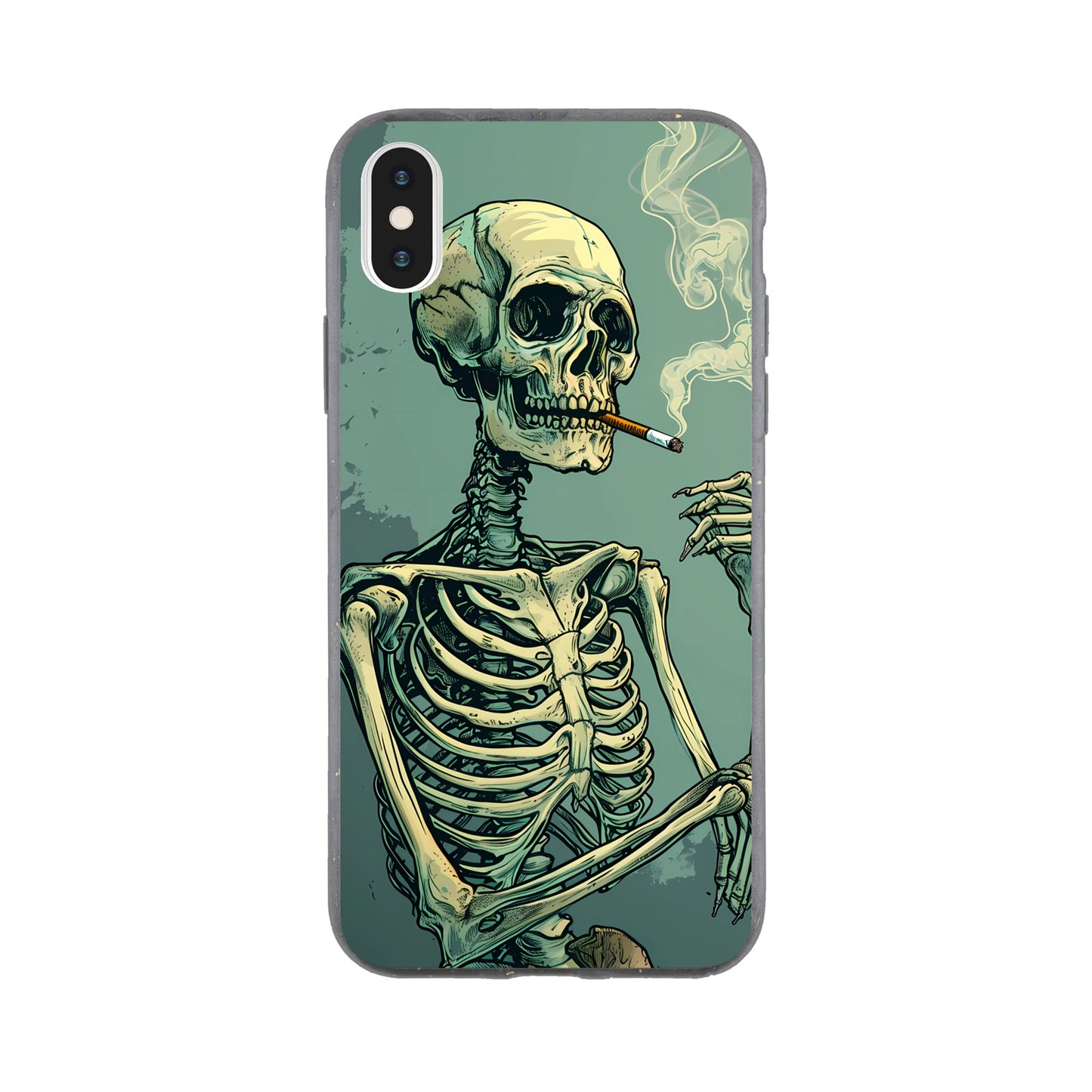 iPhone Case - Smoking Skeleton