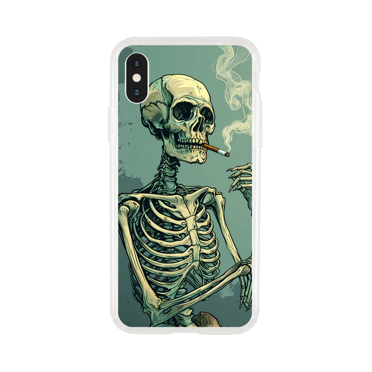 iPhone Case - Smoking Skeleton