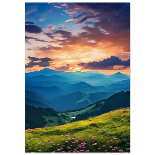 Paper Poster - Mountain Meadow Magic