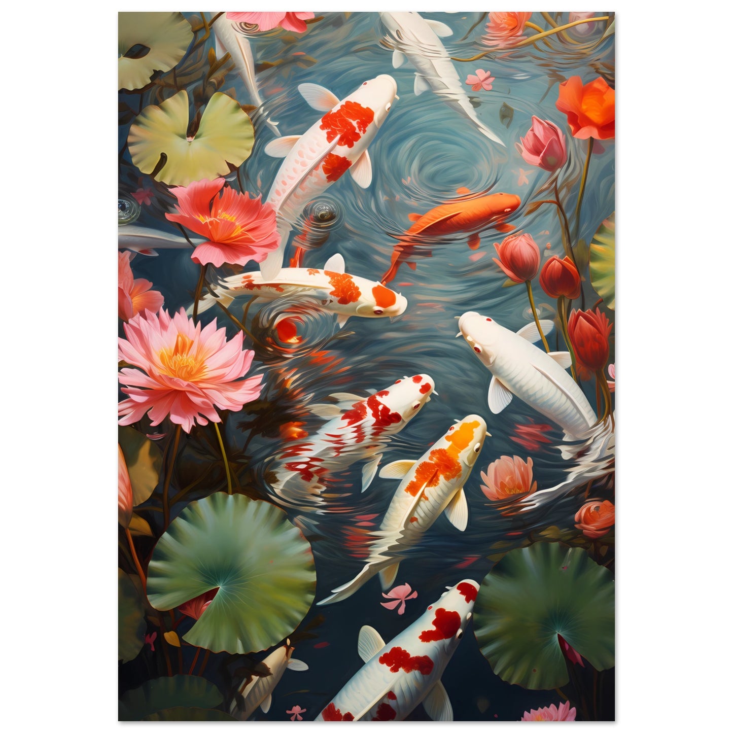 Poster - Serene Pond Koi