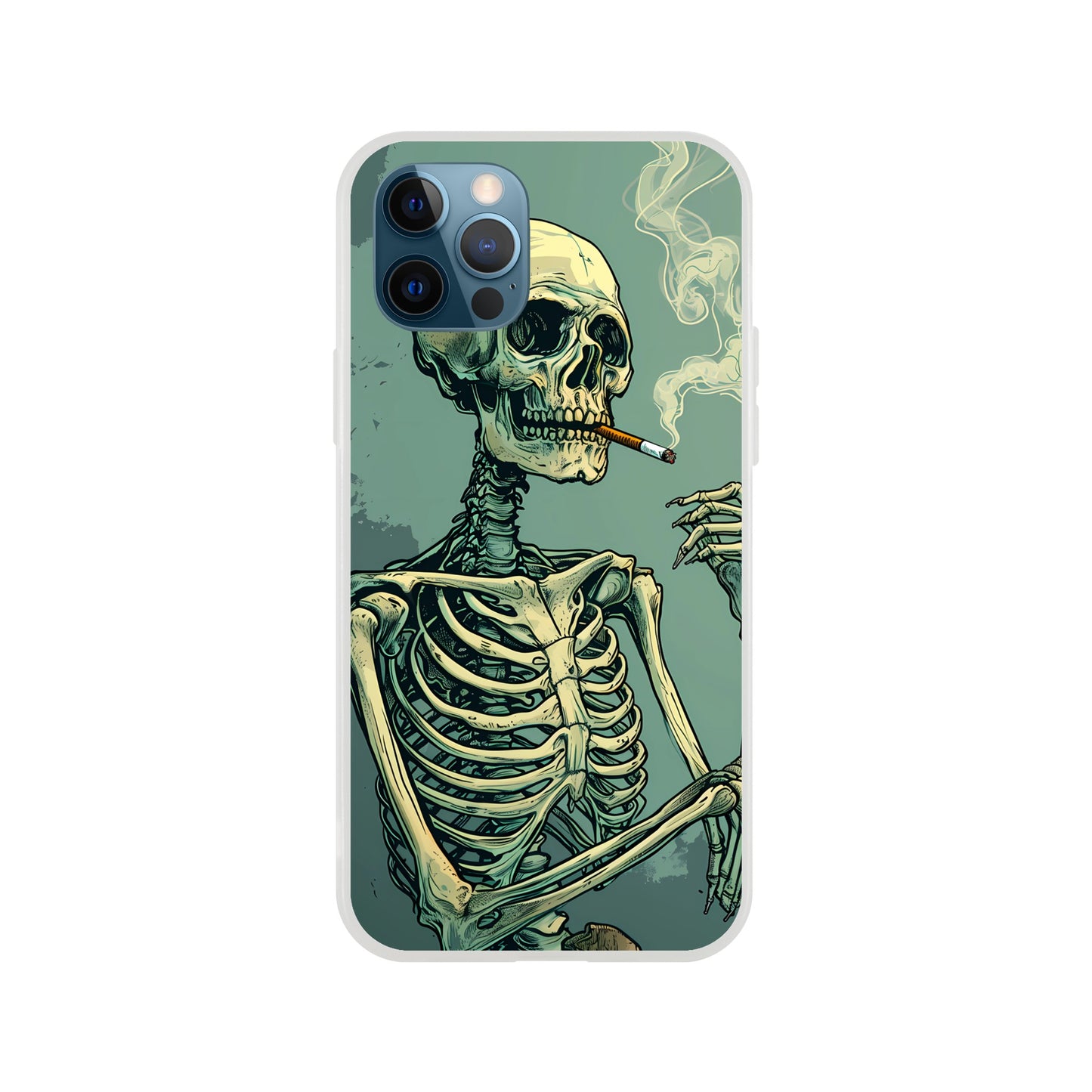 iPhone Case - Smoking Skeleton