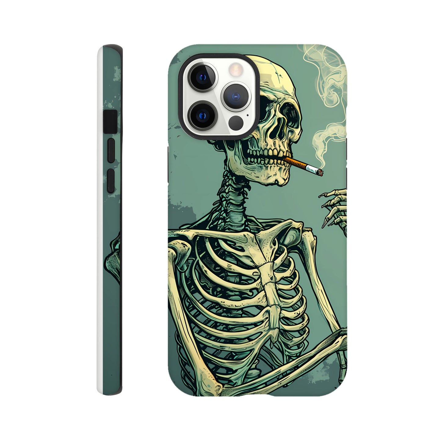 iPhone Case - Smoking Skeleton