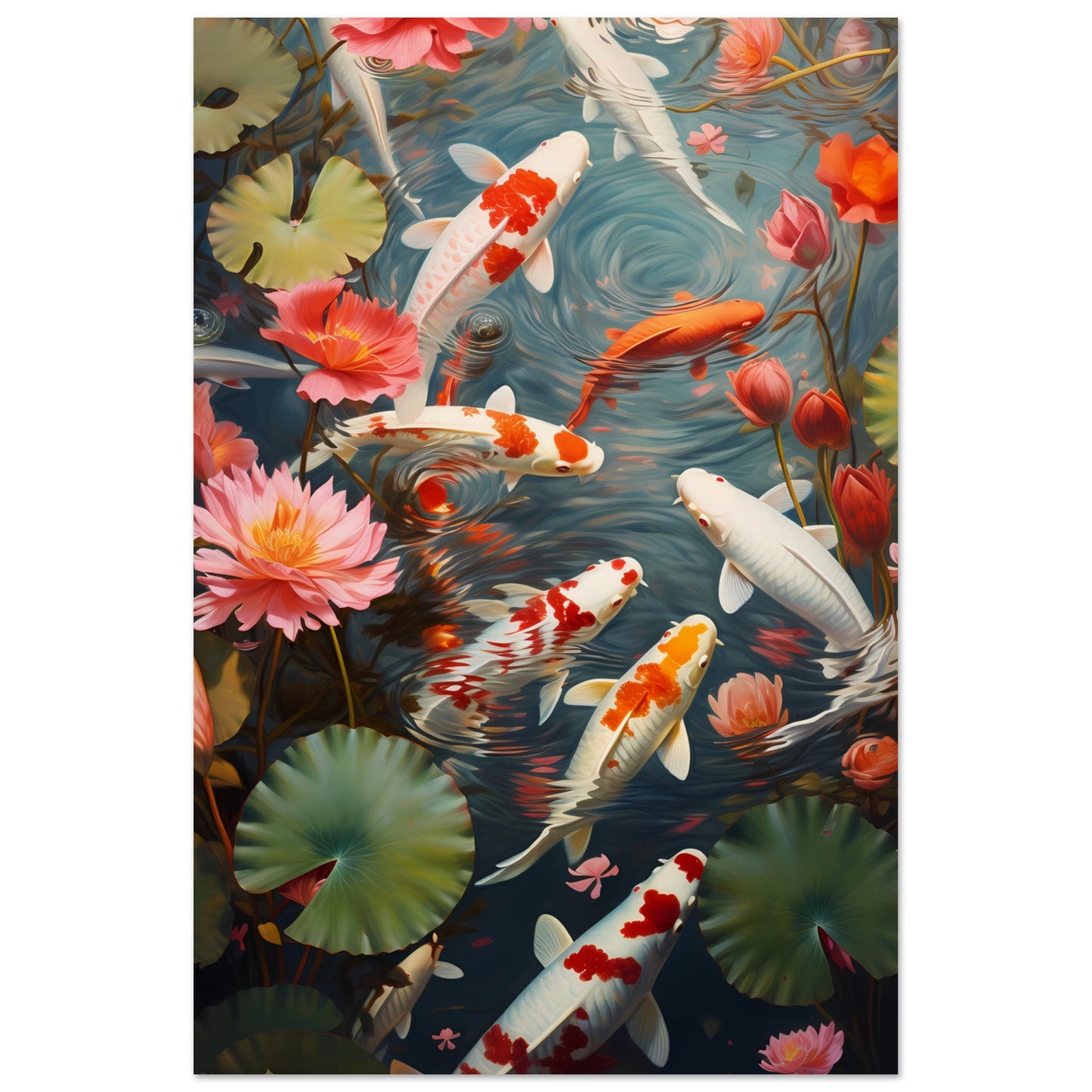 Poster - Serene Pond Koi