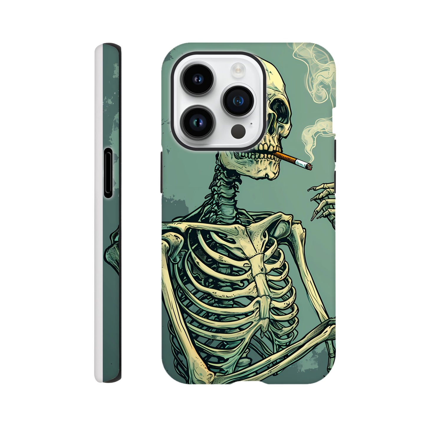 iPhone Case - Smoking Skeleton