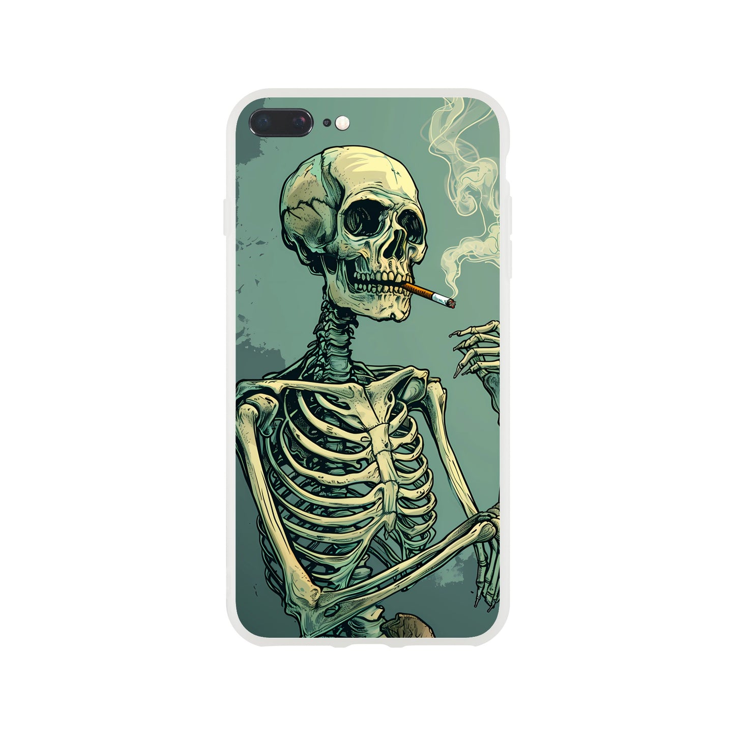 iPhone Case - Smoking Skeleton