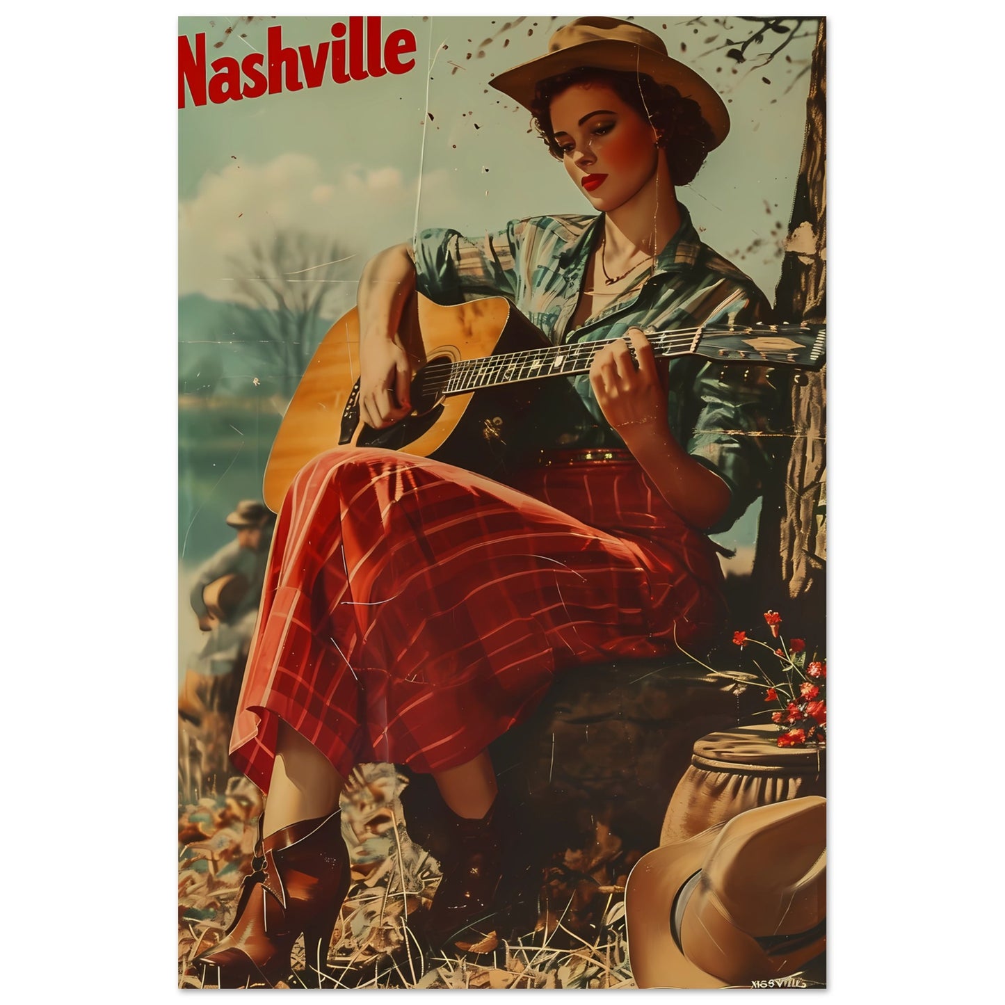 Paper Poster - Nashville County Serenade