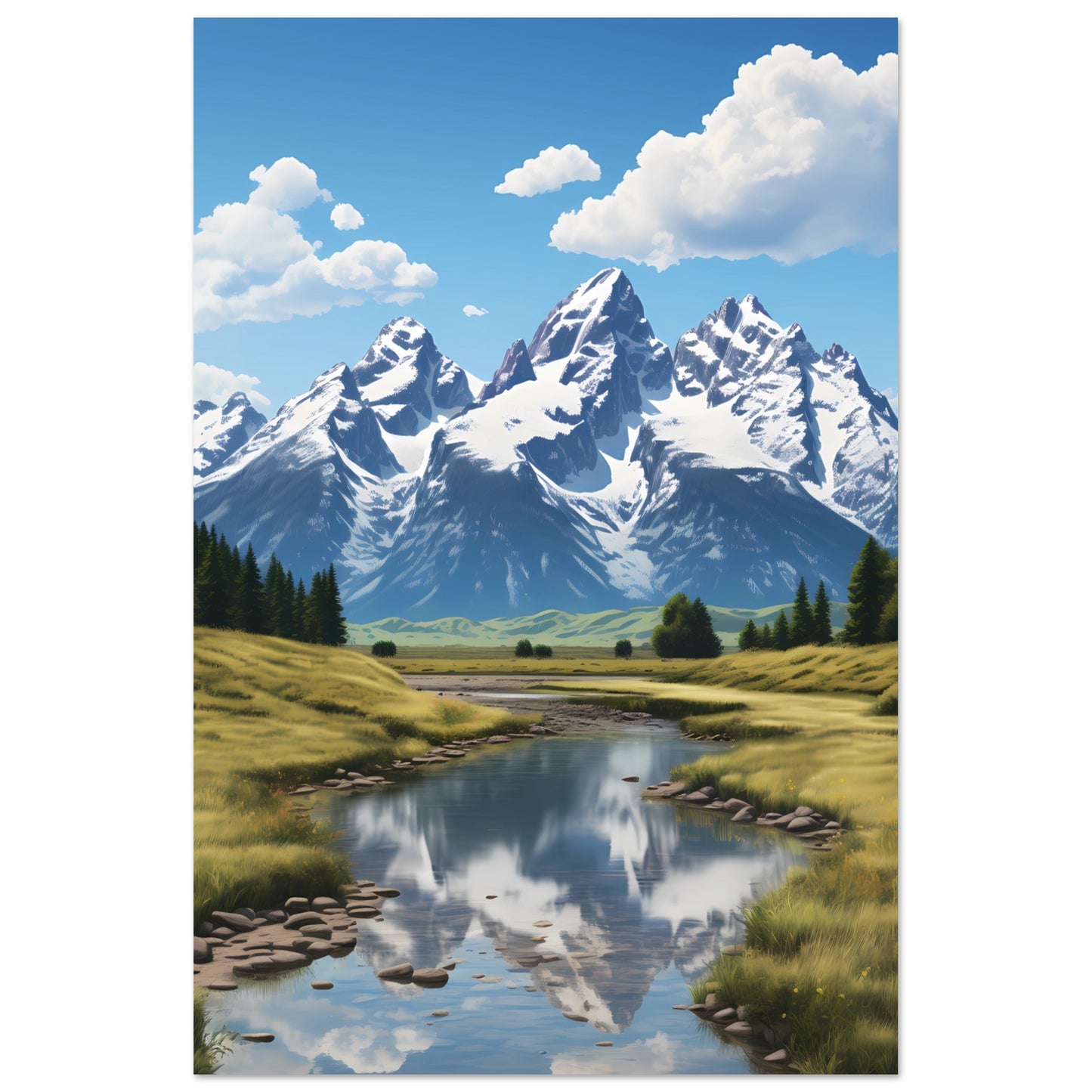 Paper Poster - Grand Teton Meadows