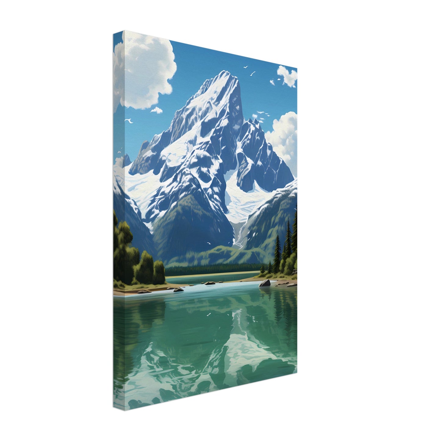 Canvas Wall Art - Majestic Teton Heights