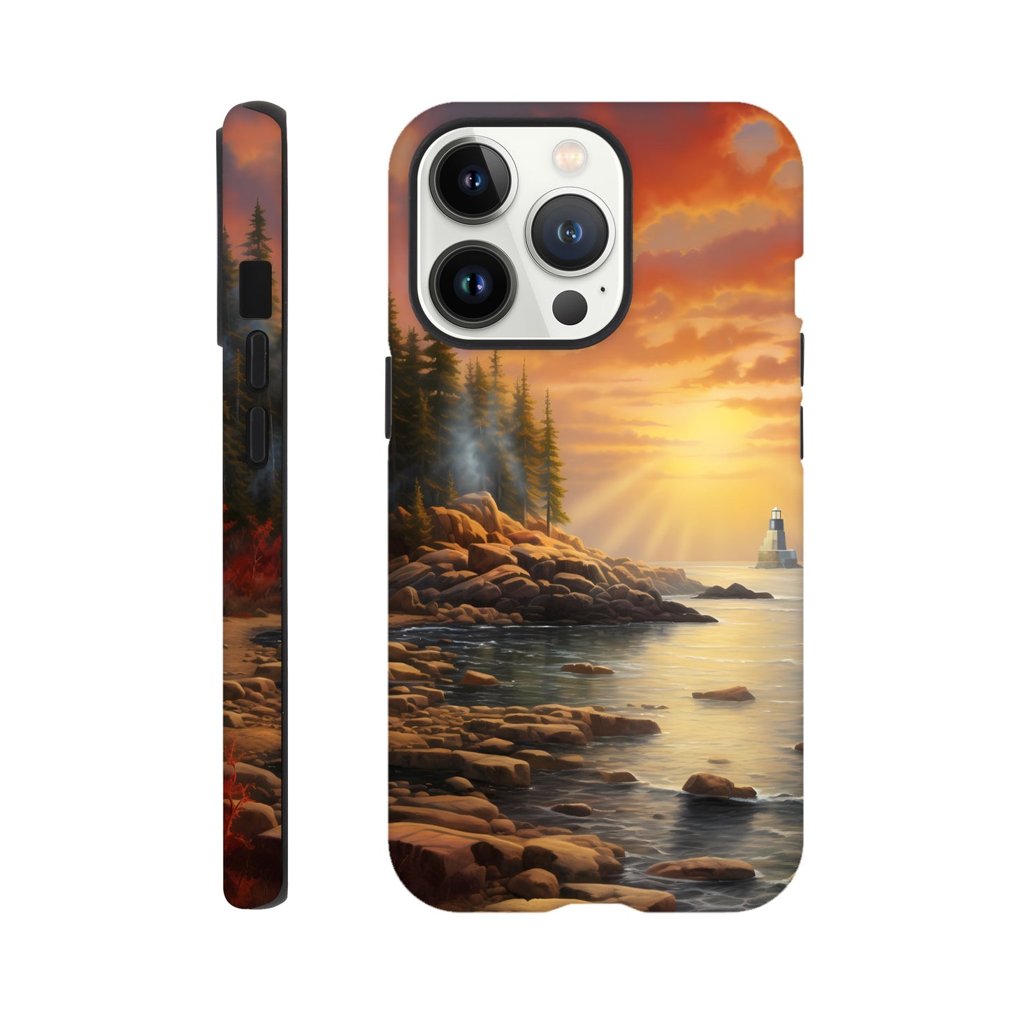 iPhone Case - Acadia Lighthouse Luminance (National Park)