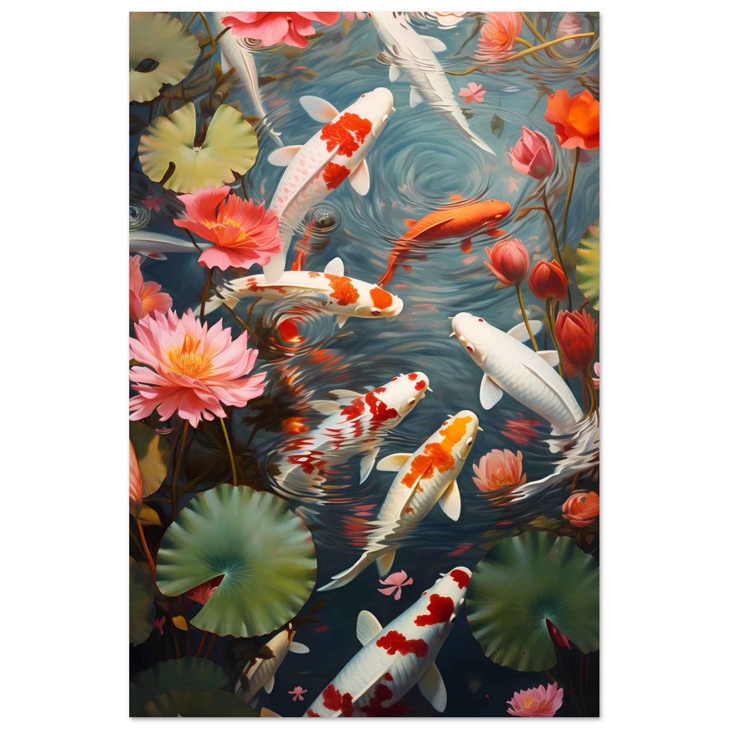 Poster - Serene Pond Koi