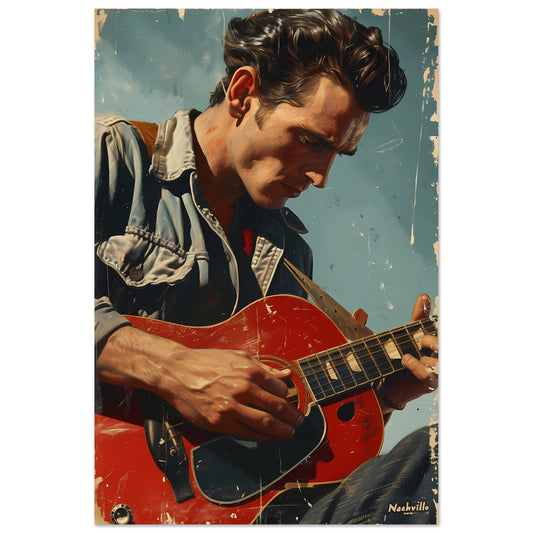 Paper Poster - The Nashville Strummer