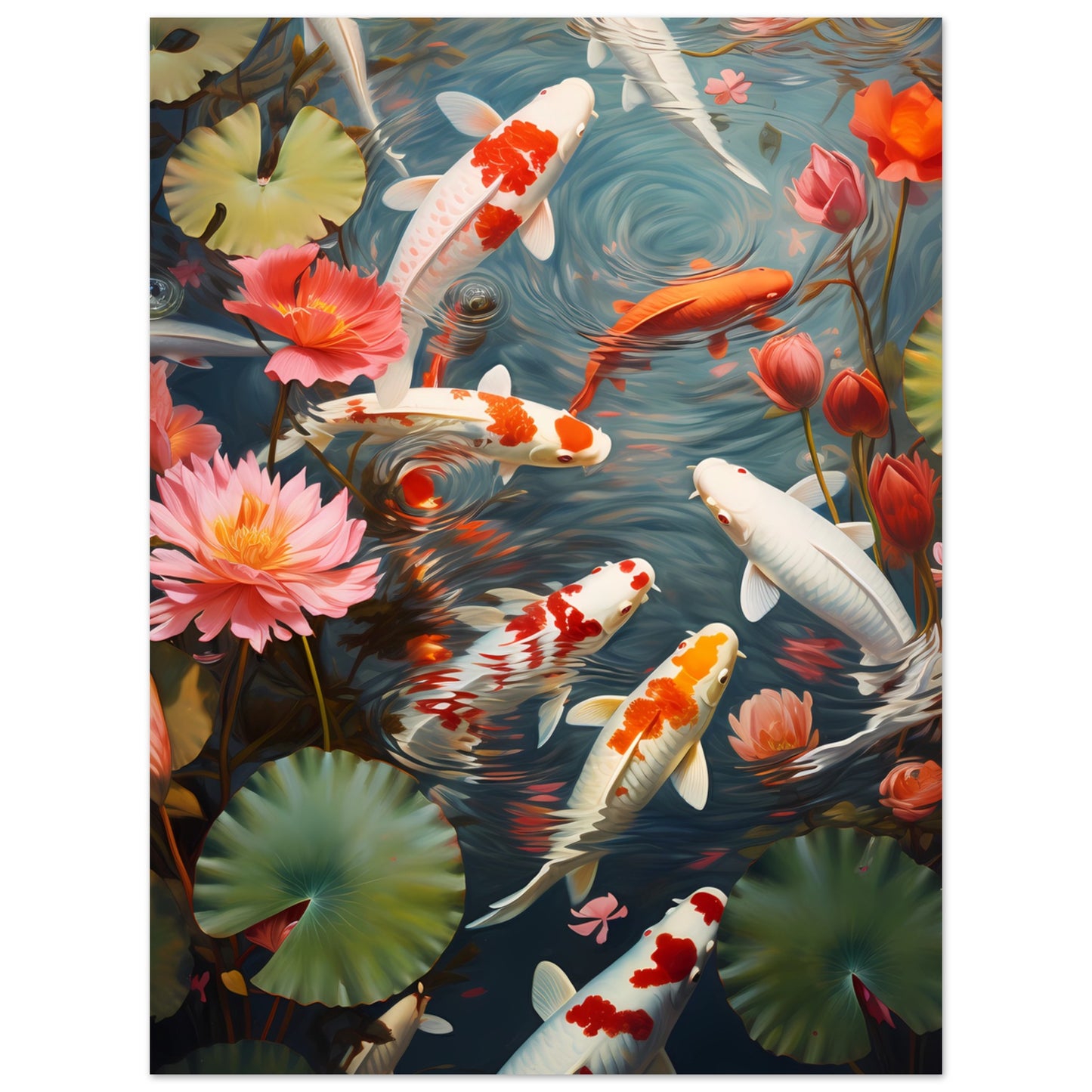 Poster - Serene Pond Koi