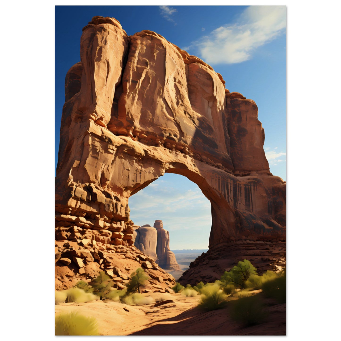 Paper Poster - Majestic Desert Archway