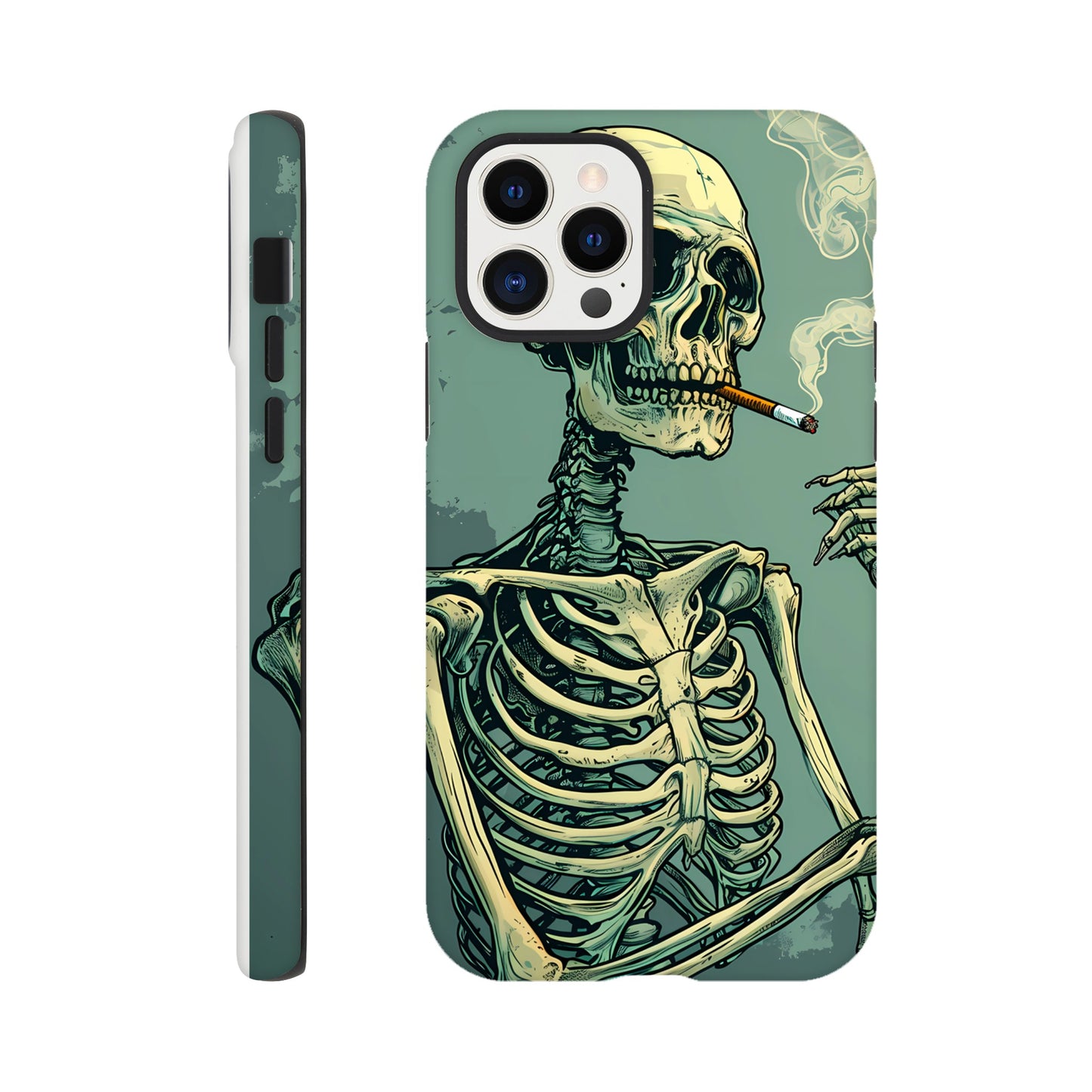 iPhone Case - Smoking Skeleton