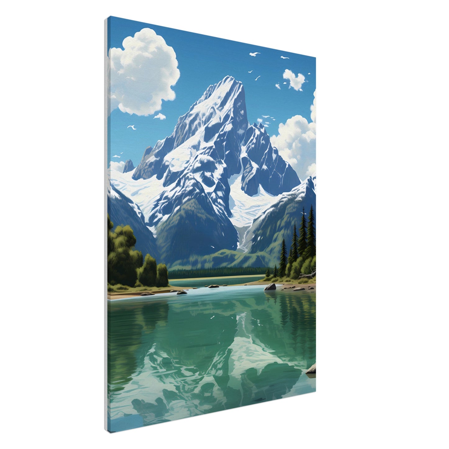 Canvas Wall Art - Majestic Teton Heights