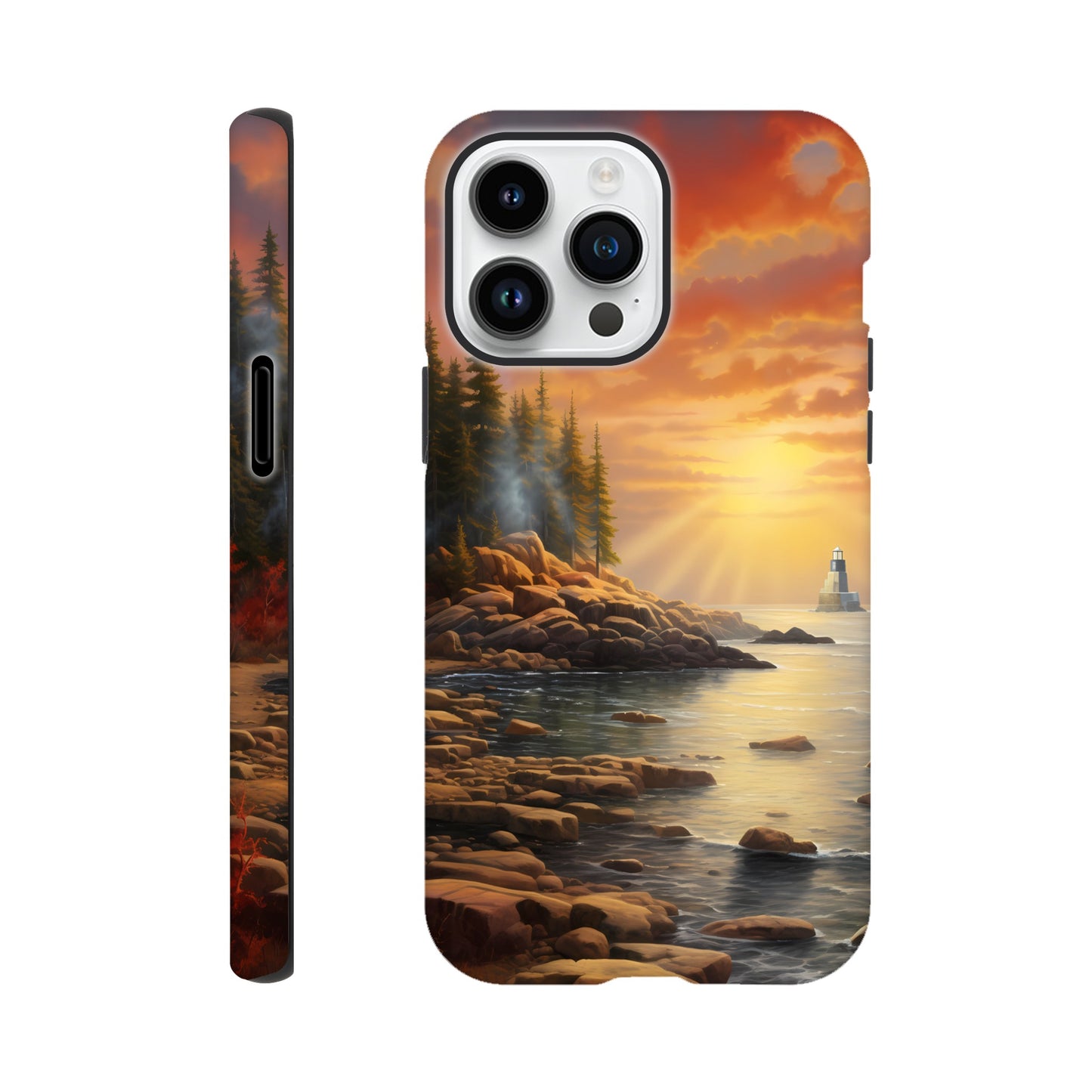 iPhone Case - Acadia Lighthouse Luminance (National Park)