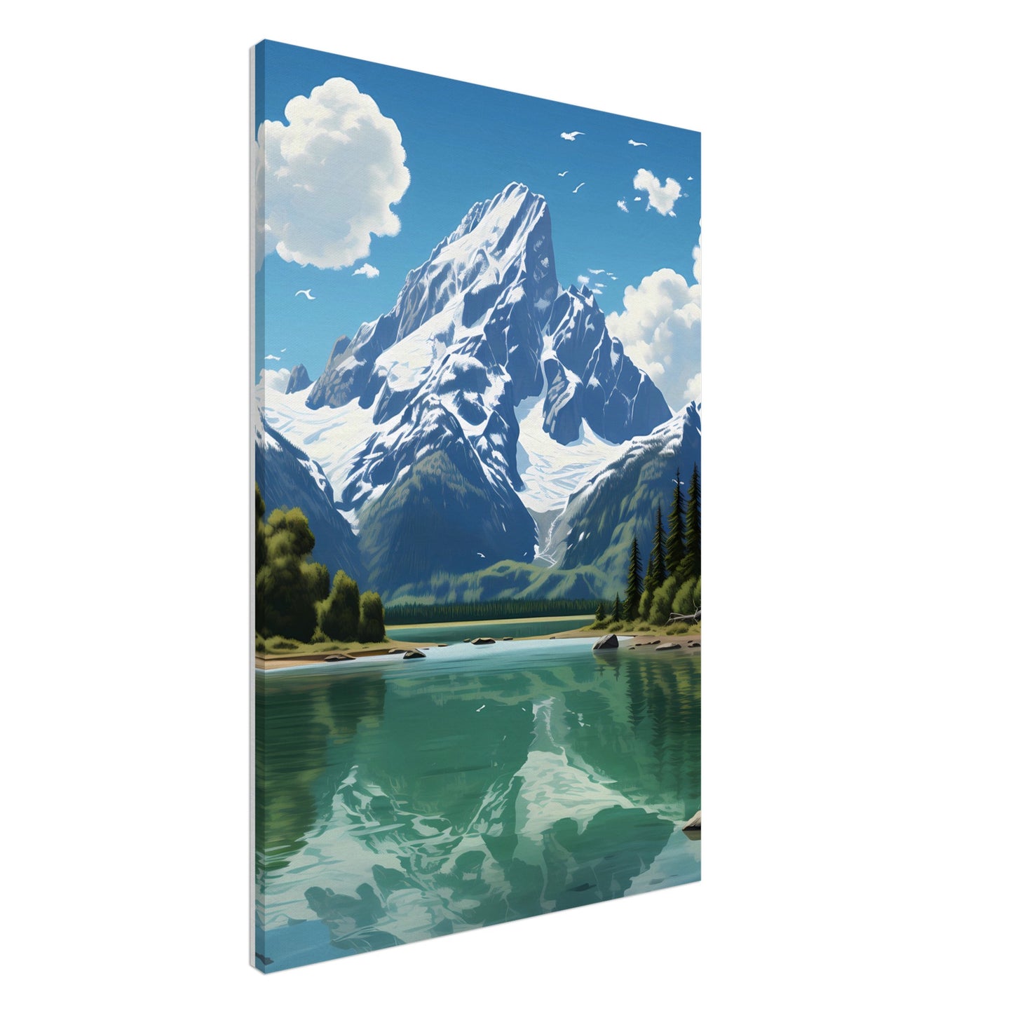 Canvas Wall Art - Majestic Teton Heights