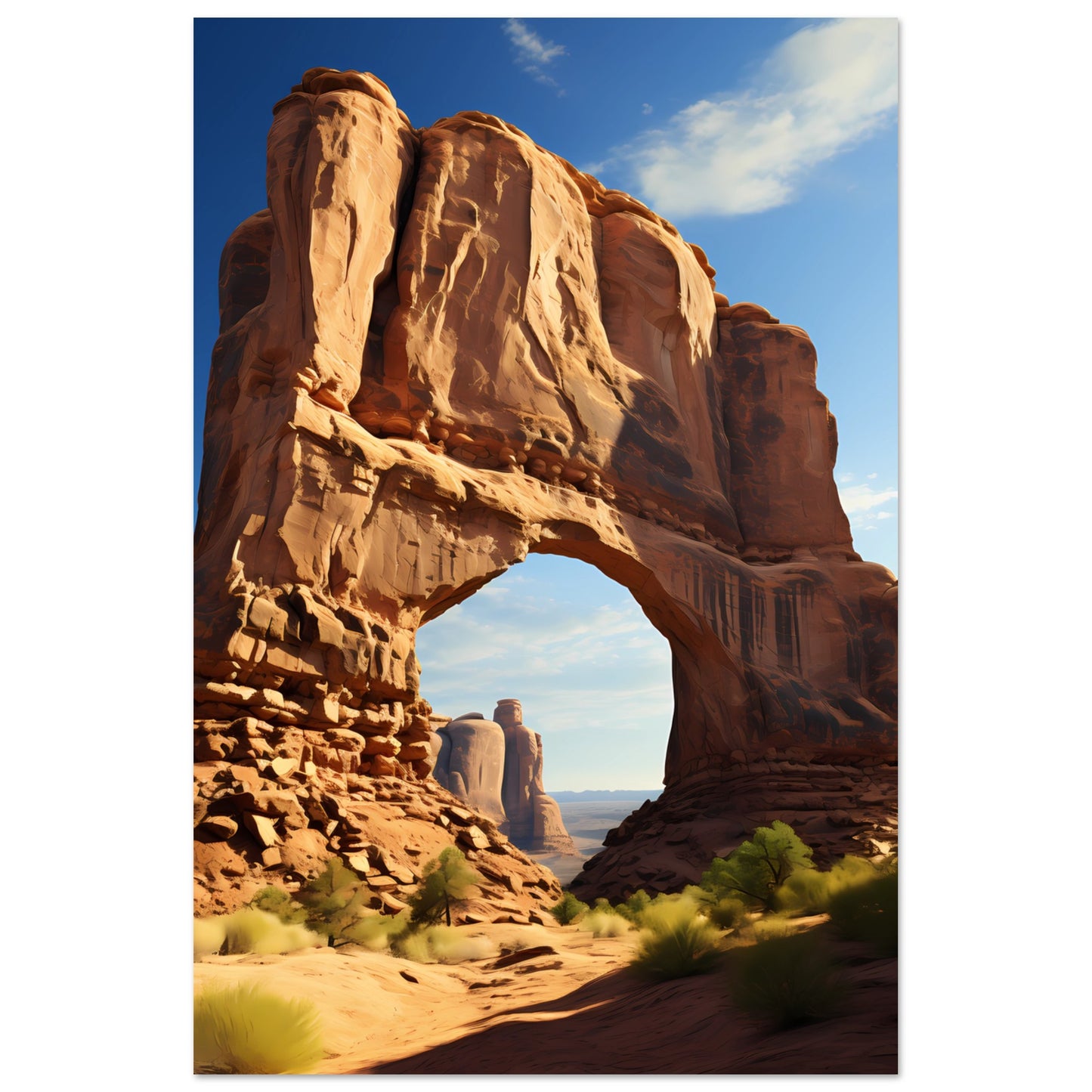 Paper Poster - Majestic Desert Archway