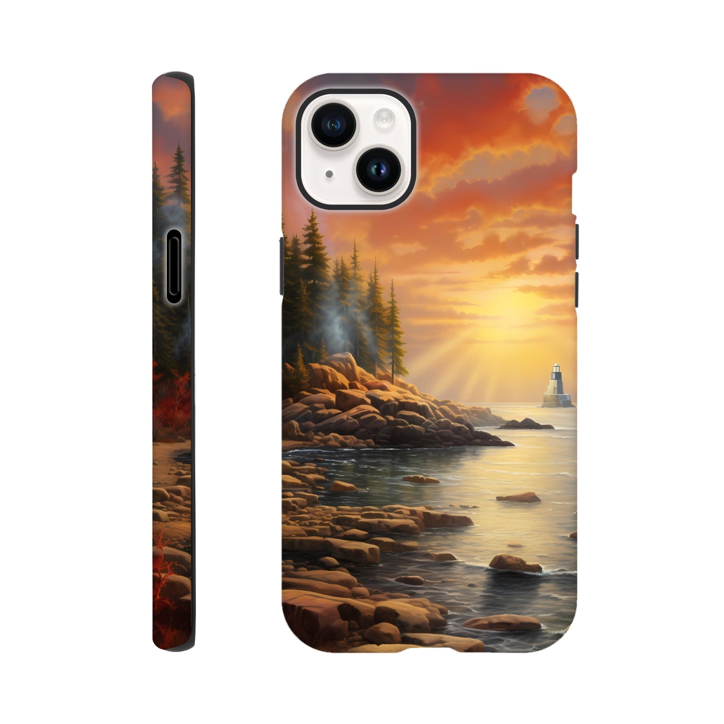 iPhone Case - Acadia Lighthouse Luminance (National Park)