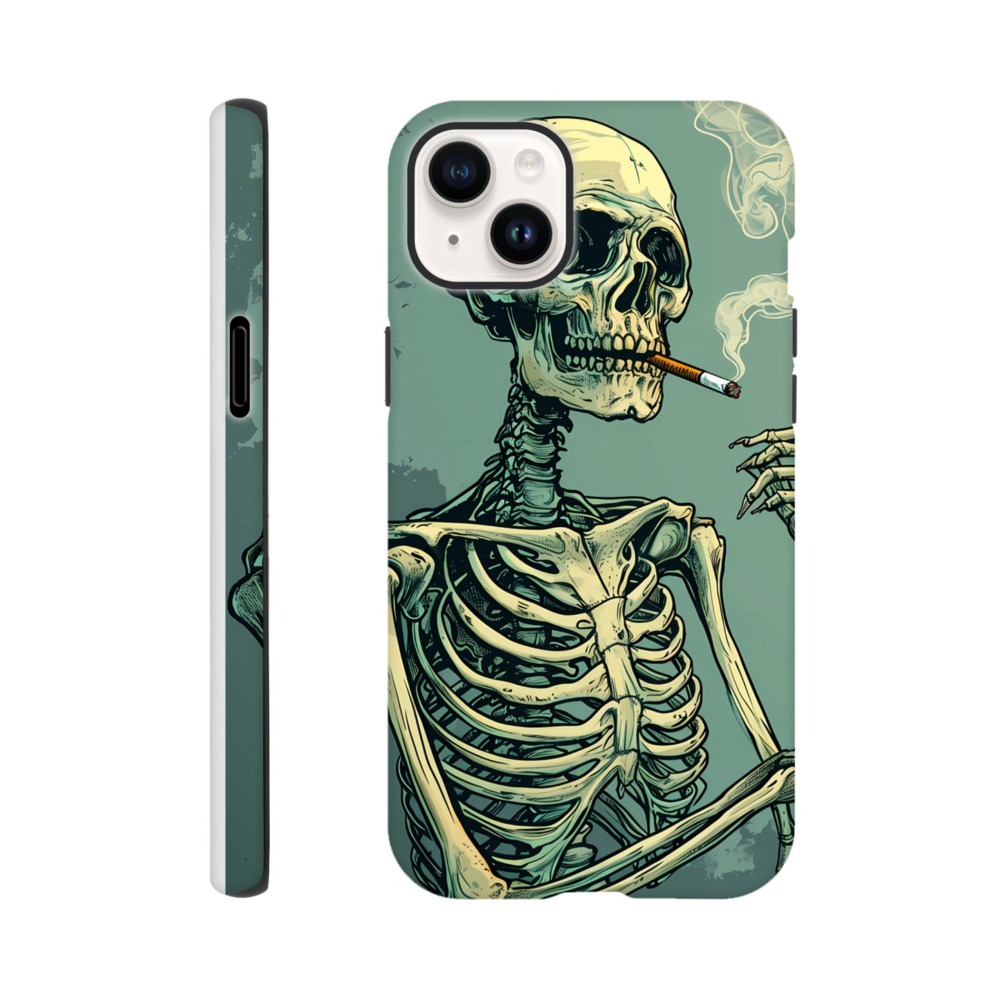 iPhone Case - Smoking Skeleton