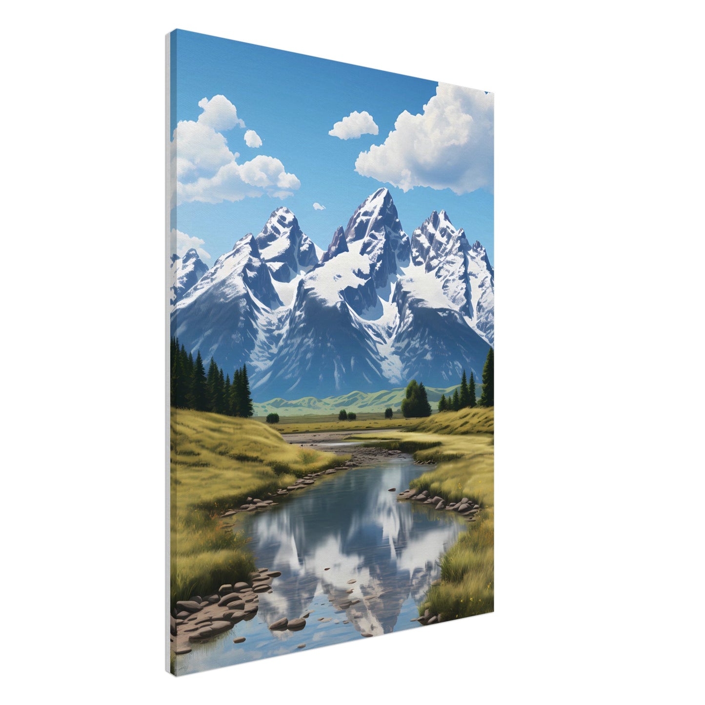 Canvas Wall Art - Grand Teton Meadows