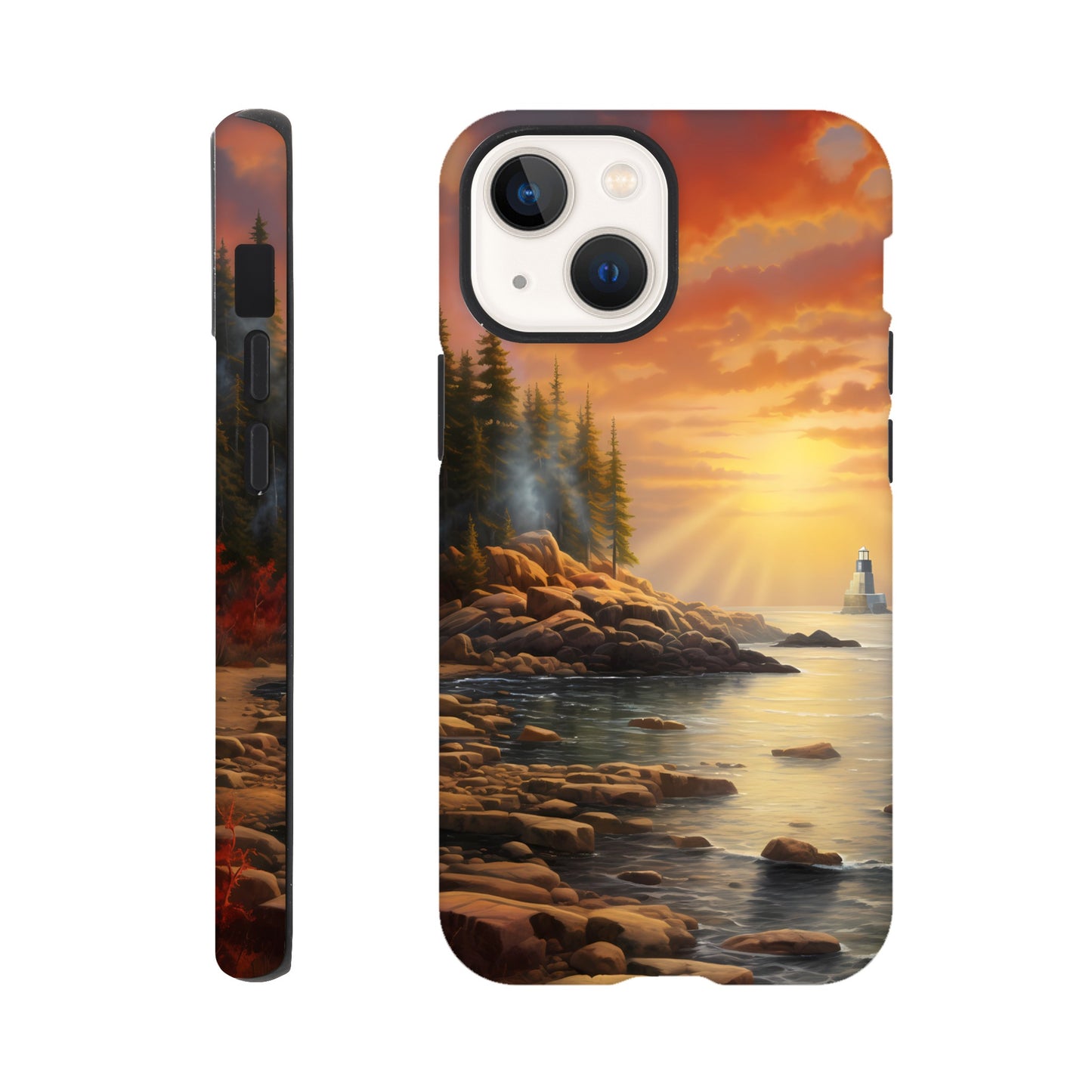 iPhone Case - Acadia Lighthouse Luminance (National Park)