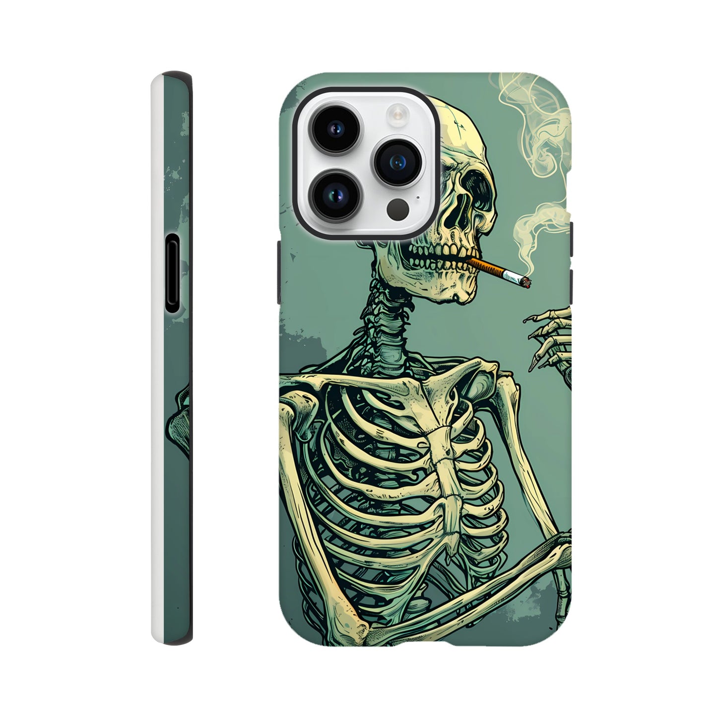 iPhone Case - Smoking Skeleton