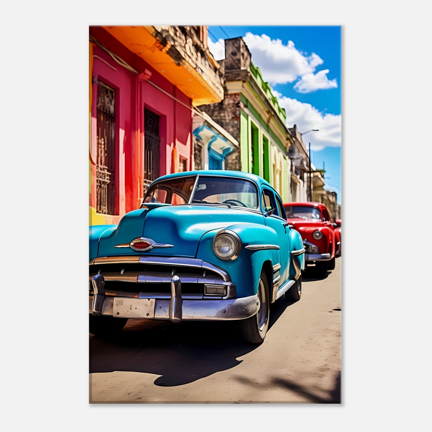 Canvas Wall Art - Vintage Vibrance - Classic Car