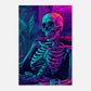 Canvas Wall Art - Chillin' Skeleton