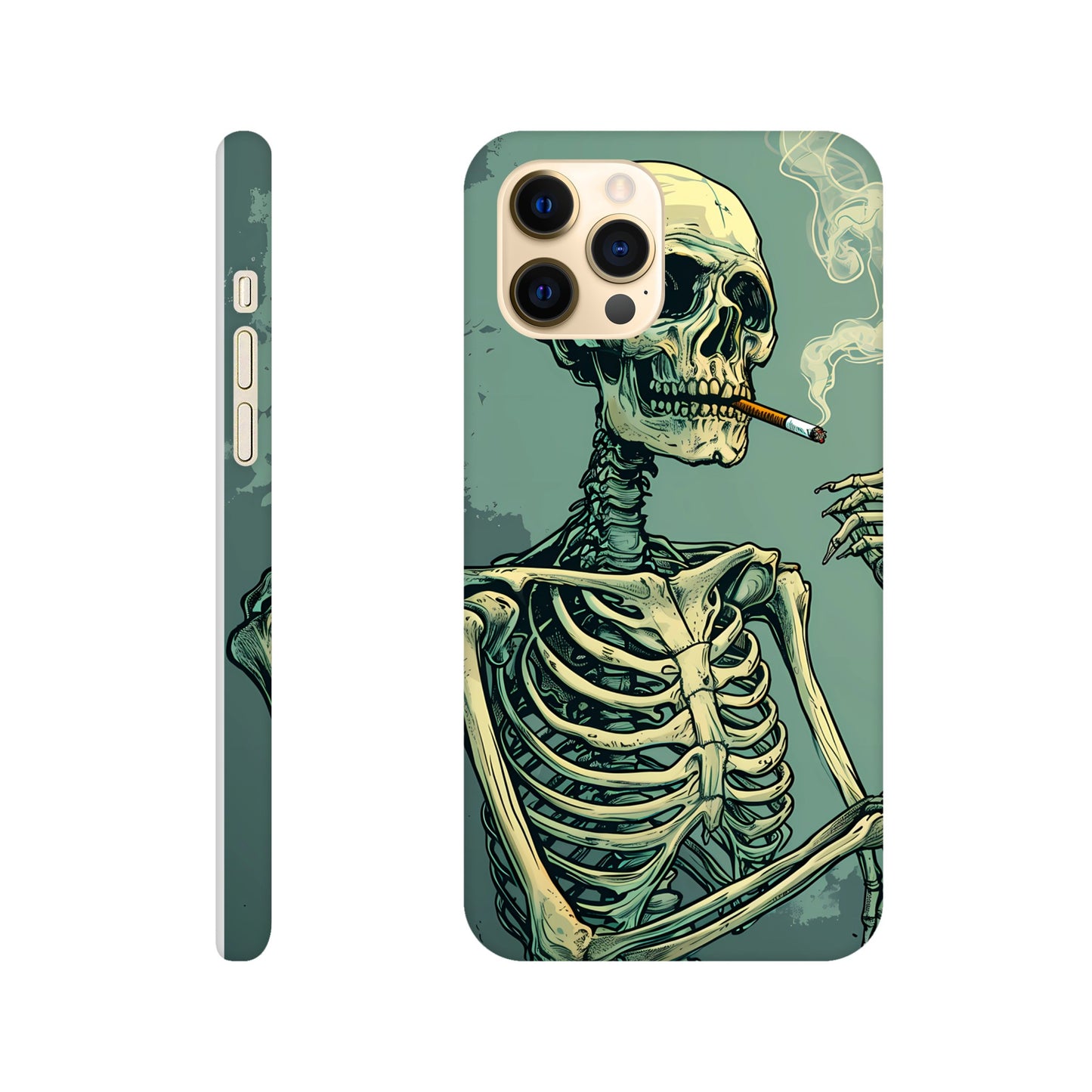 iPhone Case - Smoking Skeleton