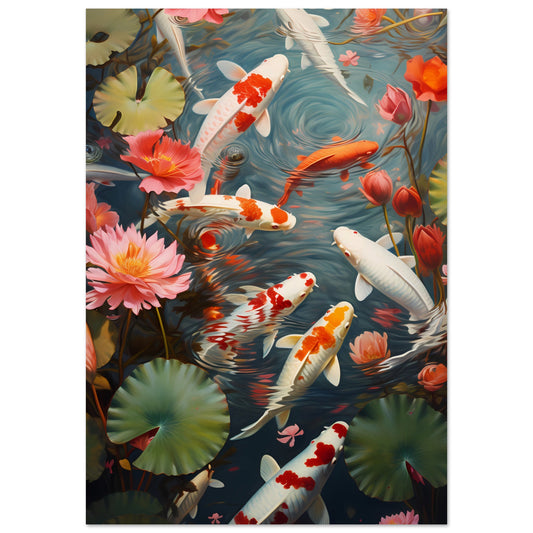 Poster - Serene Pond Koi