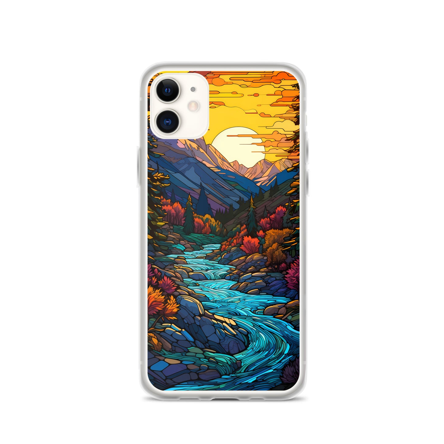 iPhone Case - Mountain River Mosaic