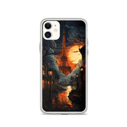 iPhone Case - Paris Street in Moonlight