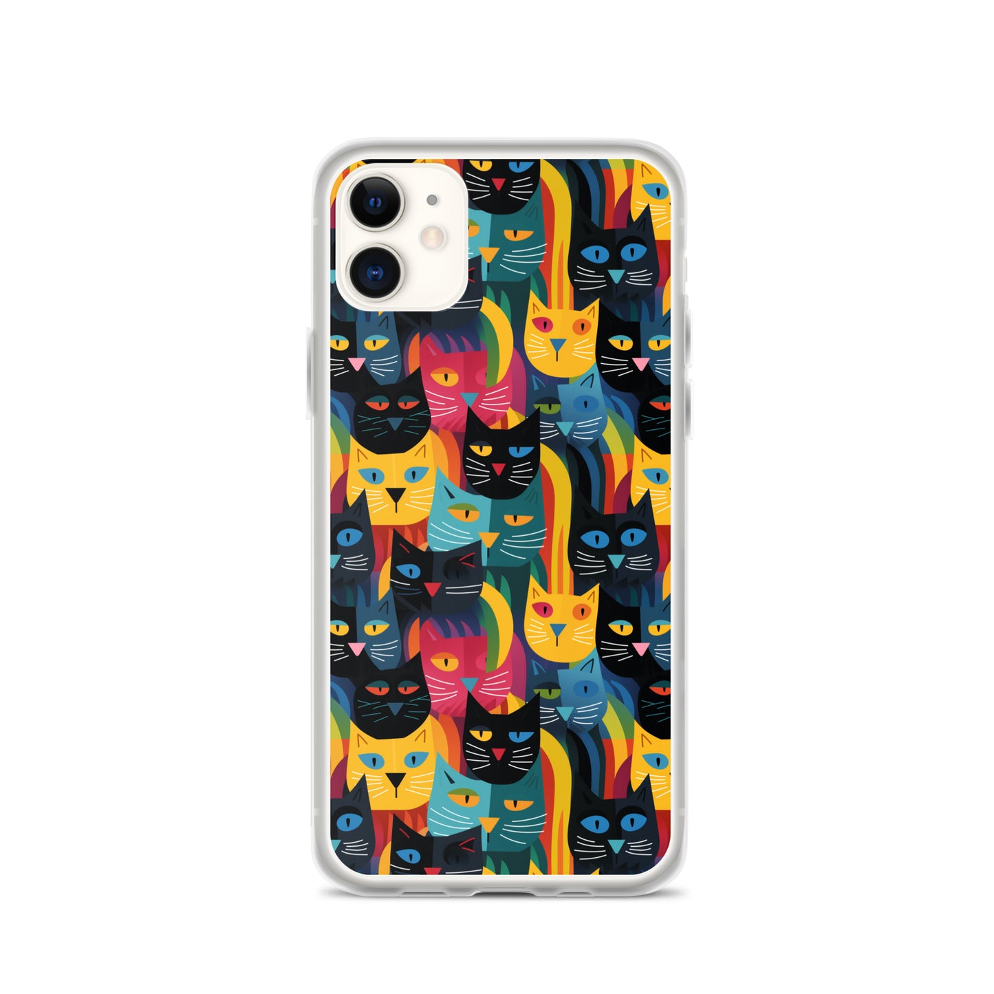 iPhone Case - Colorful Cats Pattern