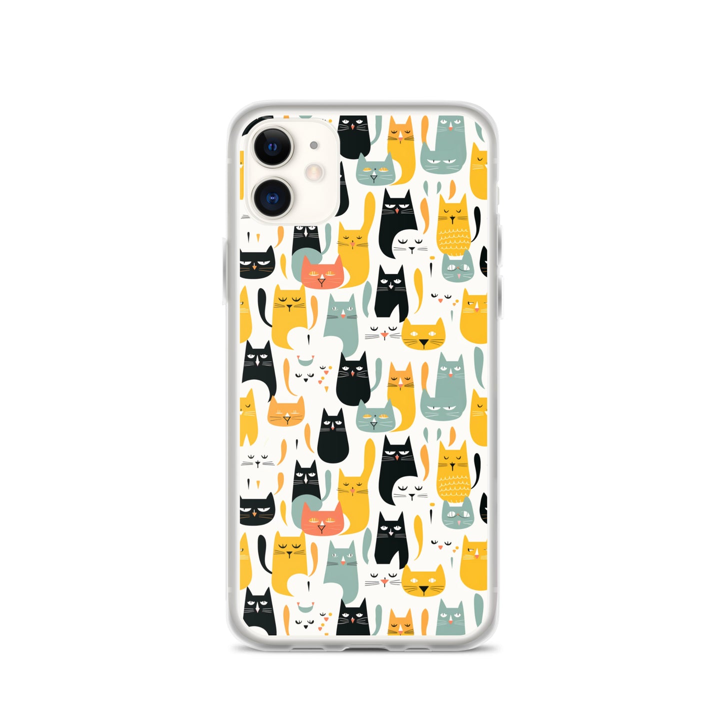 iPhone Case - Abstract Cats Pattern