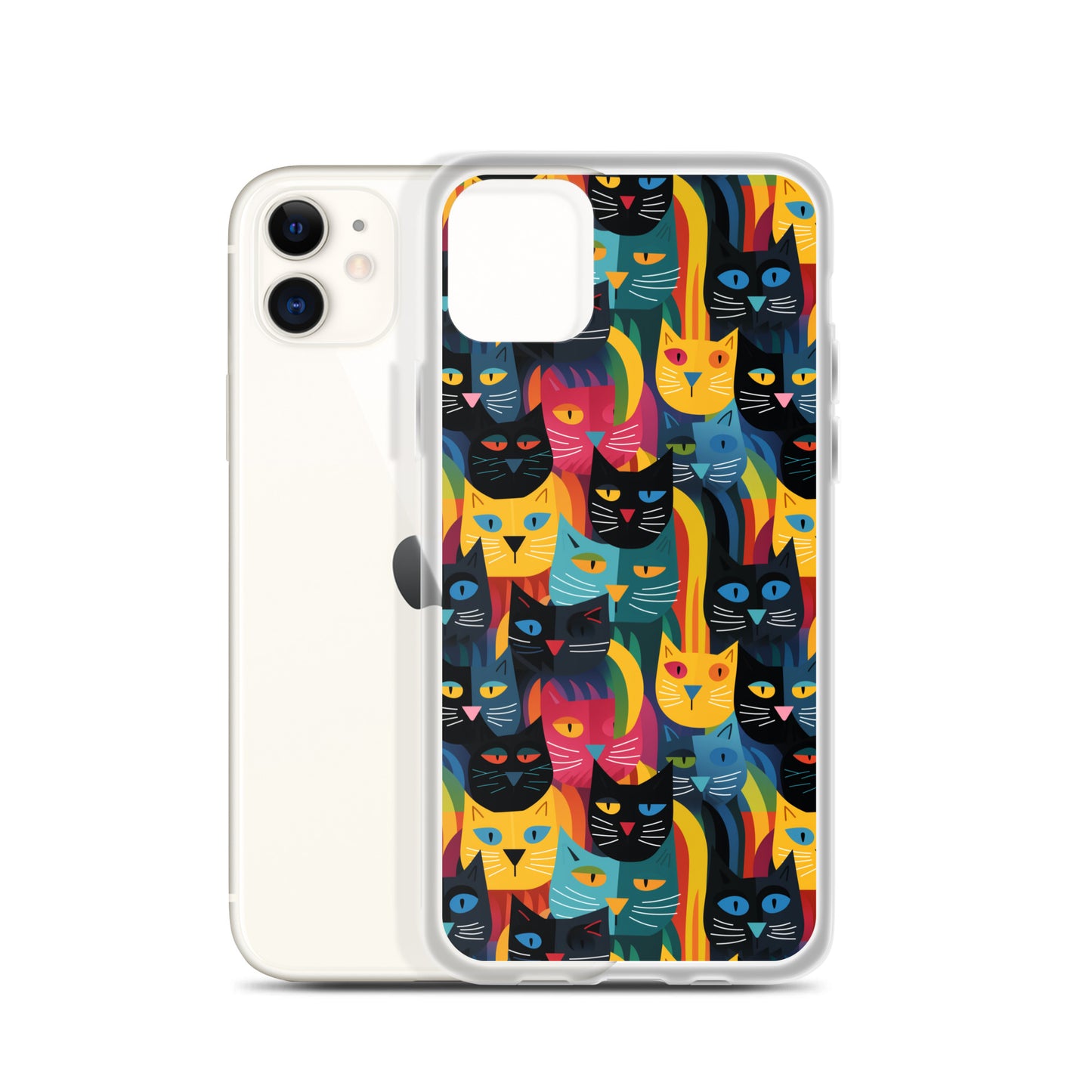 iPhone Case - Colorful Cats Pattern