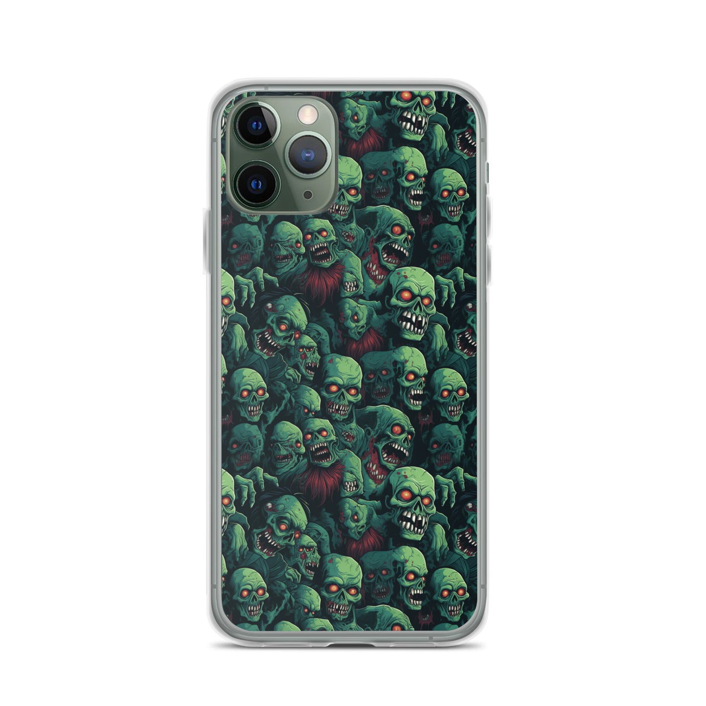 iPhone Case - Red Eyed Zombie Skulls