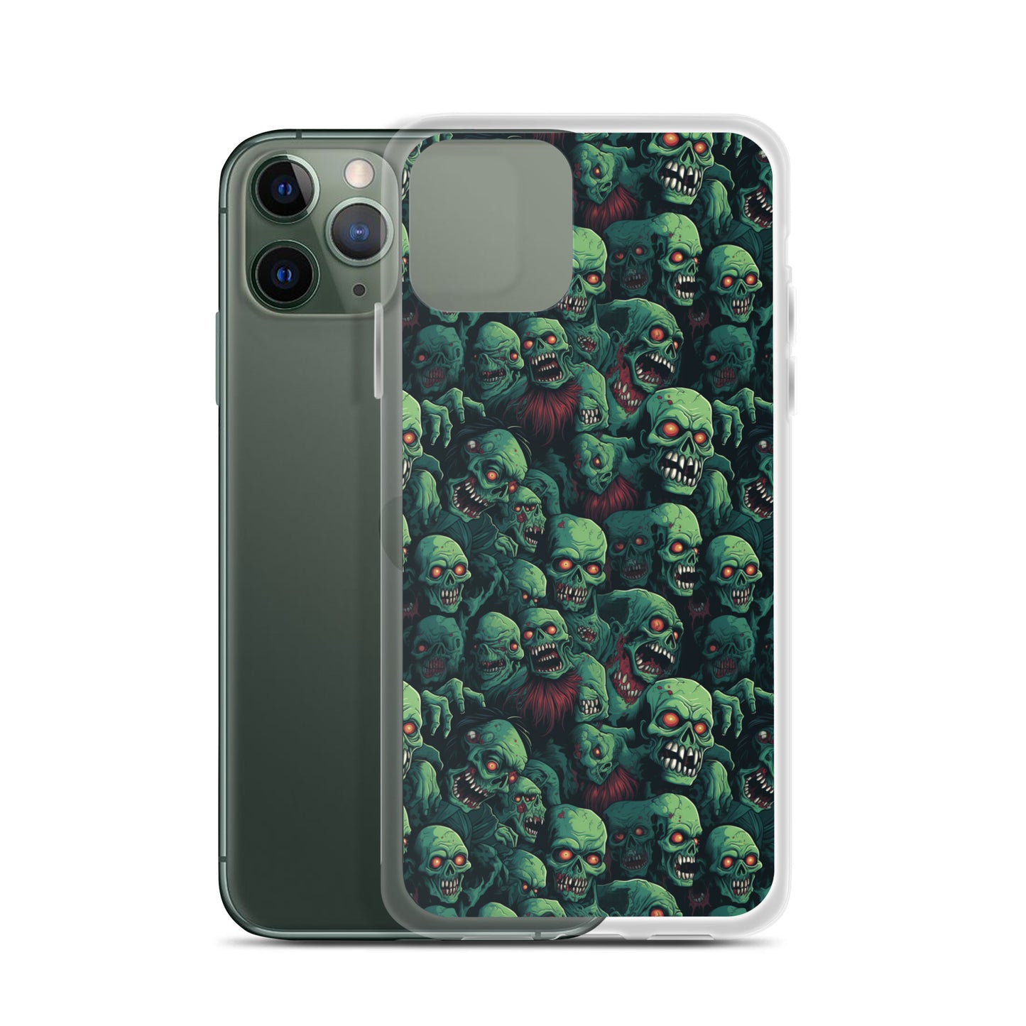 iPhone Case - Red Eyed Zombie Skulls