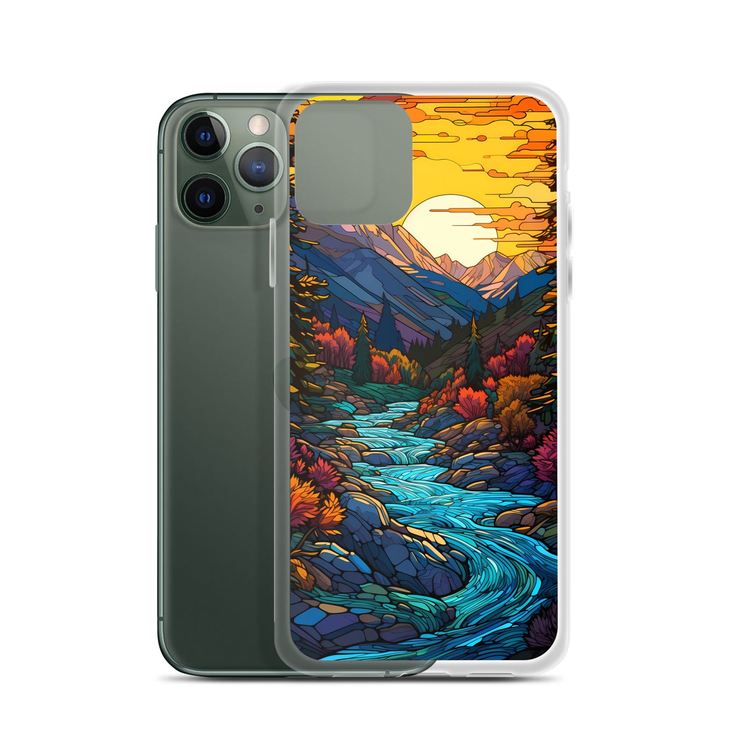 iPhone Case - Mountain River Mosaic