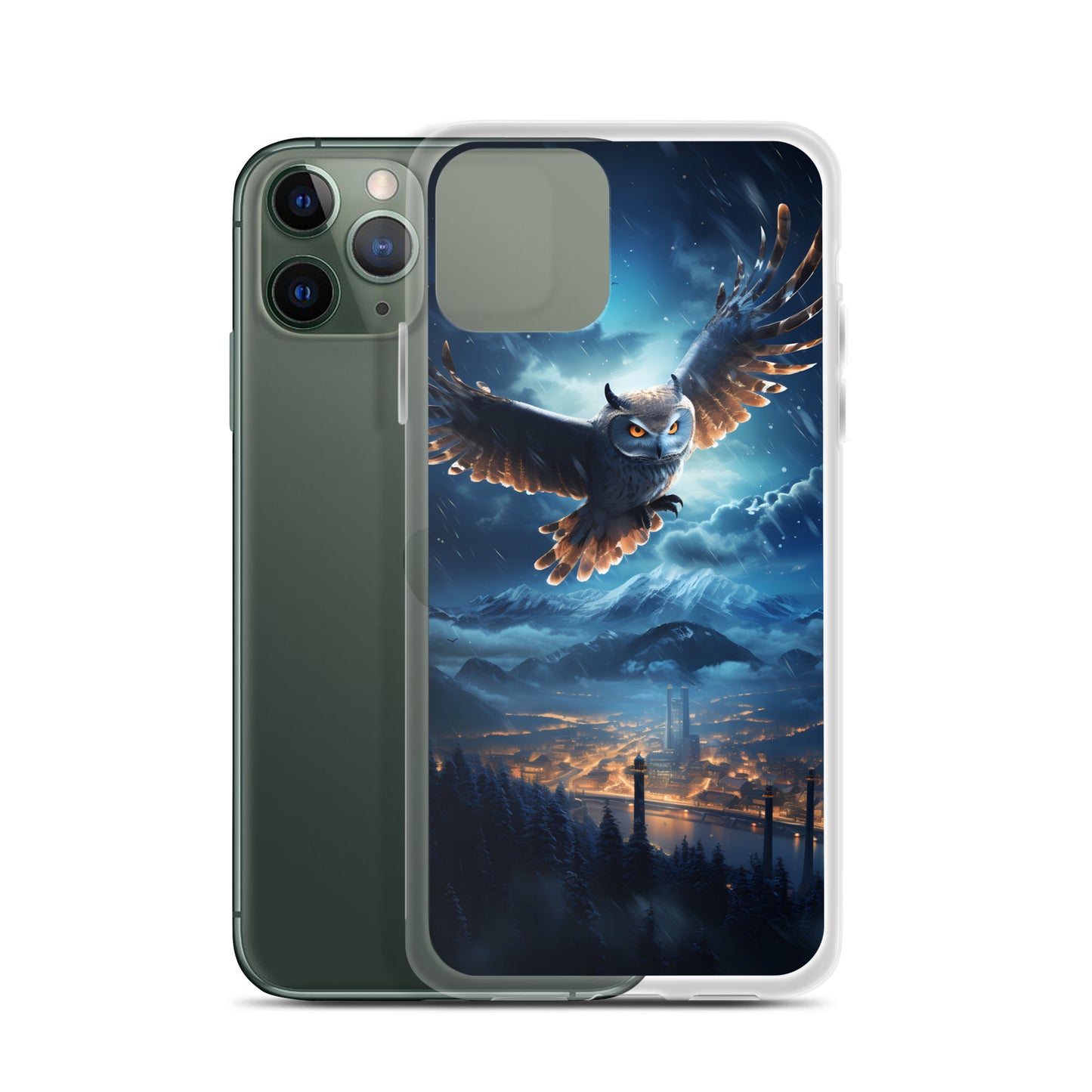 iPhone Case - Night Owl Over City