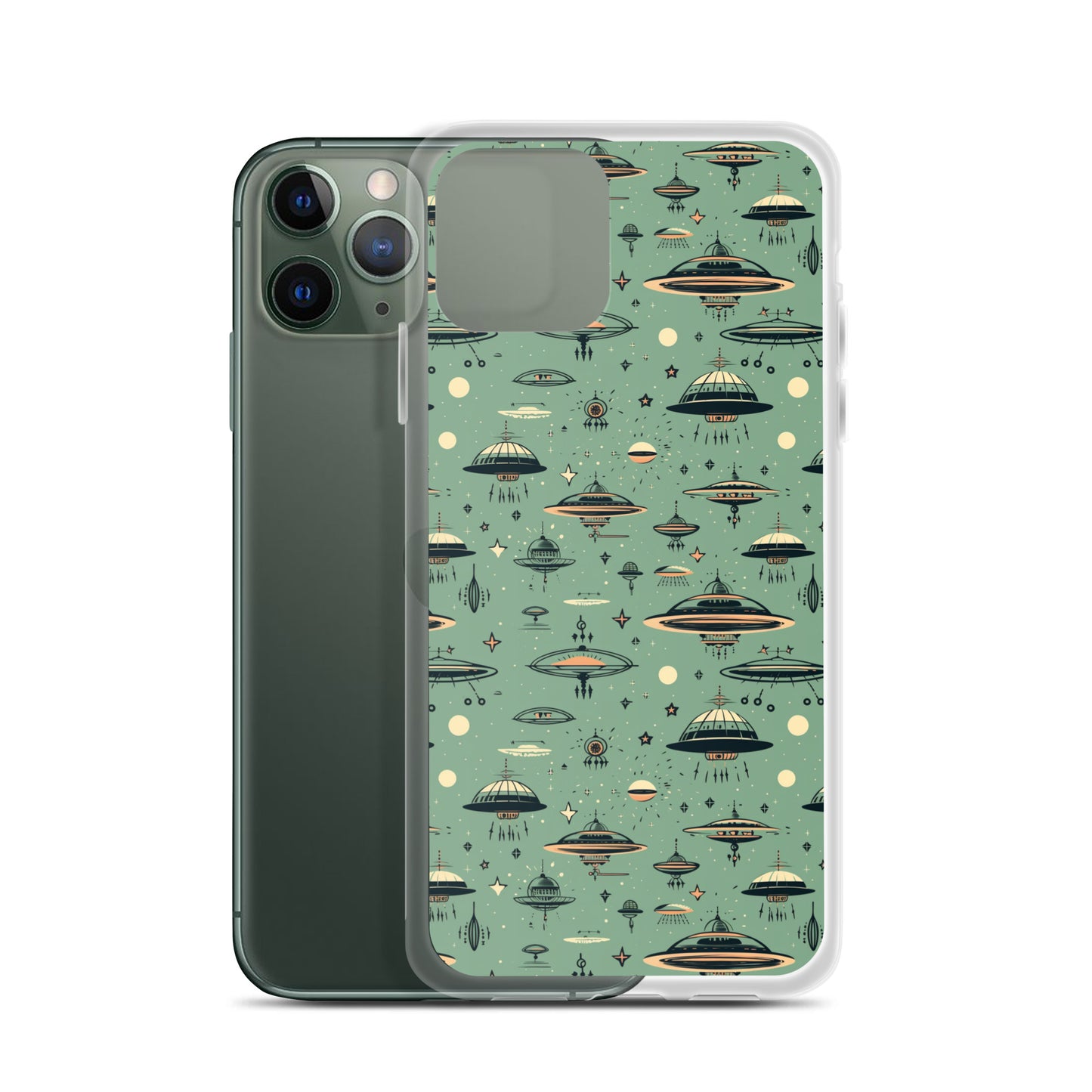 iPhone Case - Retro UFOs