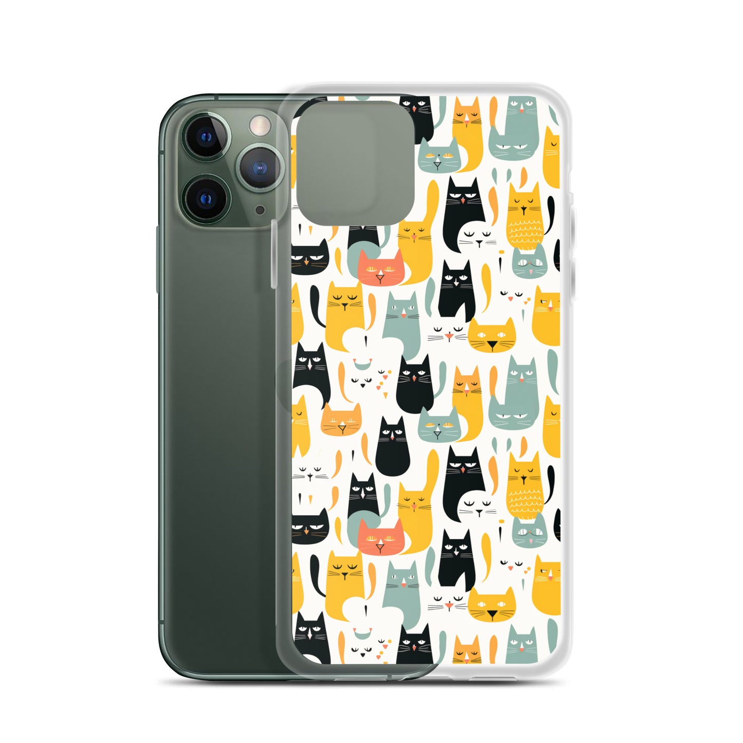 iPhone Case - Abstract Cats Pattern