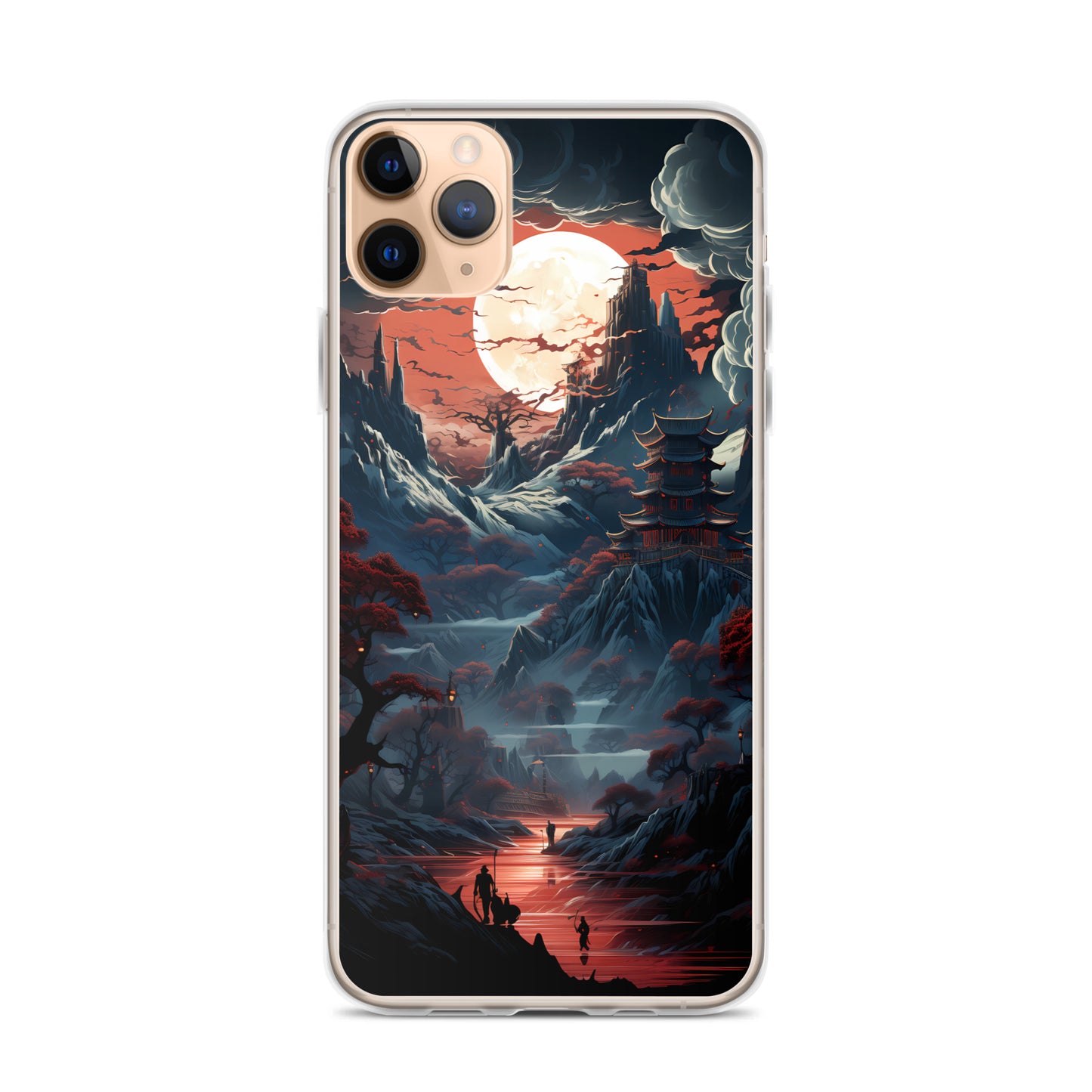 iPhone Case - Ancient Temple in Moonlight