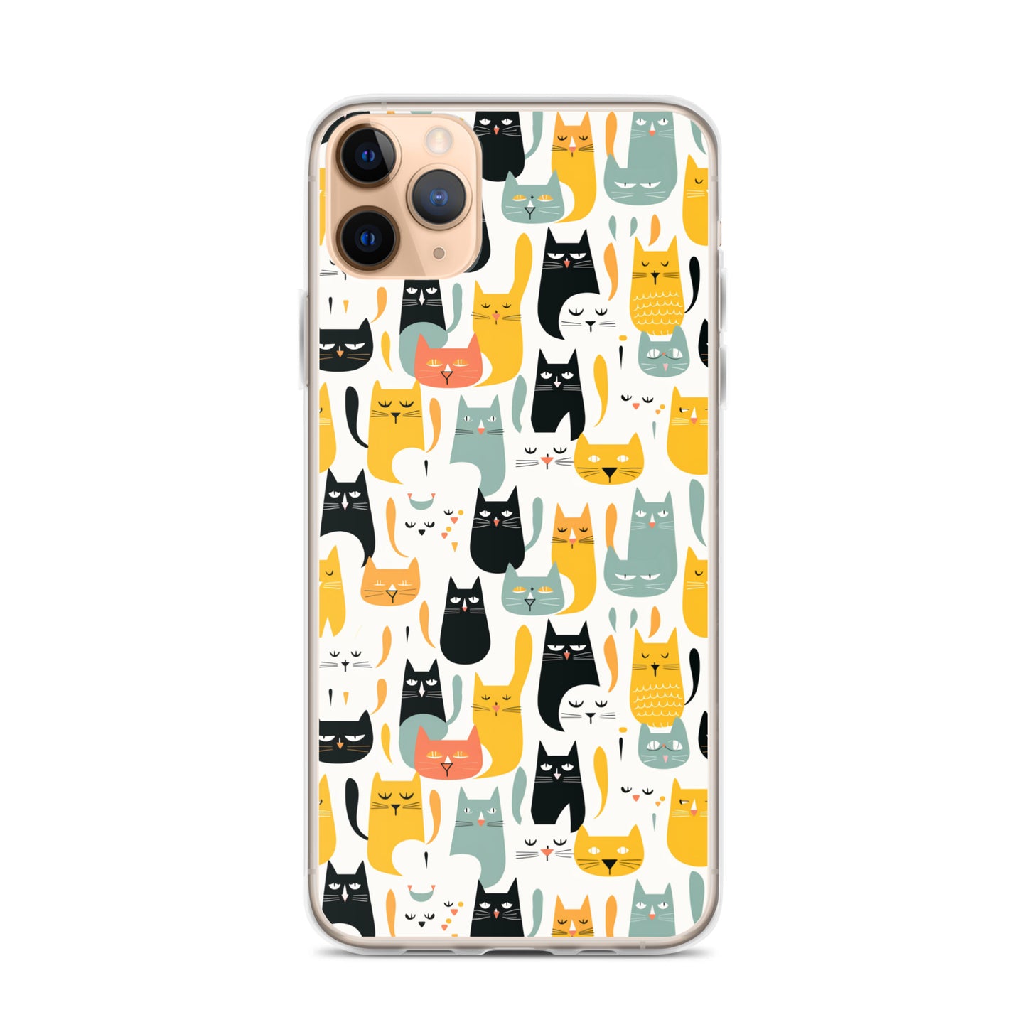 iPhone Case - Abstract Cats Pattern